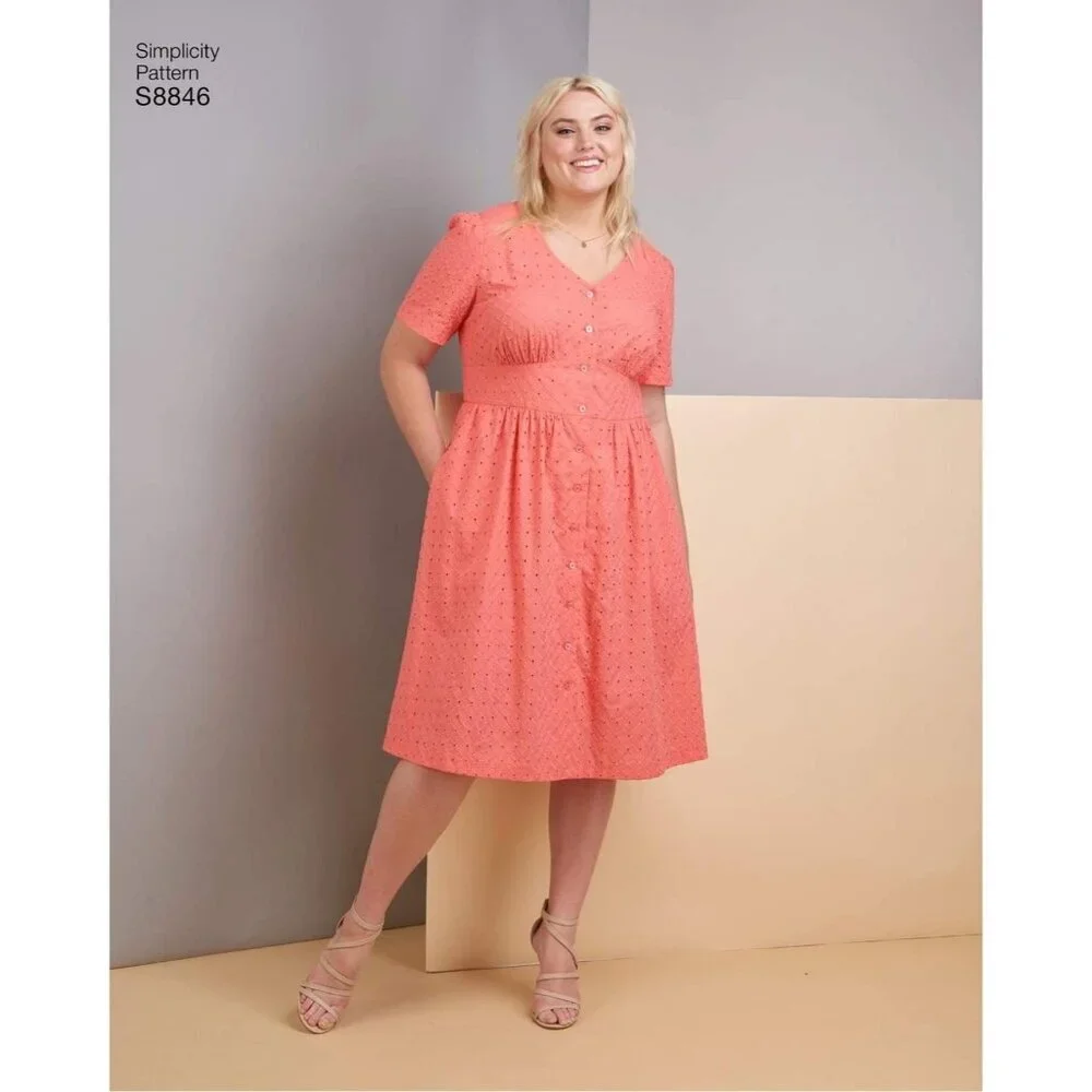 Simplicity Sewing Pattern 8846 10138 Top Blouse Jacket Pants Dress Size 10-18‎